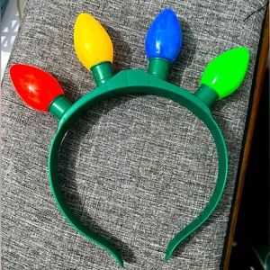 Christmas lights headband